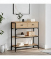 vidaXL Console Table Sonoma Oak 72.5x25x75 cm Engineered Wood