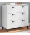 vidaXL Drawer Cabinet VIKEN White Engineered Wood