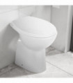 High Rimless Toilet Soft Close 7 cm Higher Ceramic White