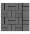 22 pcs Decking Tiles 30x30 cm 2 sqm WPC Grey