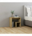 Bed Cabinet Sonoma Oak 40x30x40 cm Engineered Wood