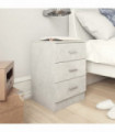 Bedside Cabinet Concrete Grey 38x35x56 cm Engineered Wood