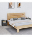 Bedside Cabinets 2 pcs Grey 40x34x45 cm Solid Wood Pine