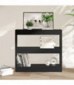 Book Cabinet/Room Divider Black 80x30x72 cm