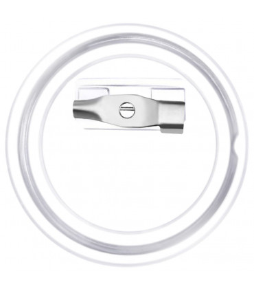 Button Badges Kit with Pins 100 Sets Acrylic 25 mm