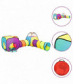 Children Play Tent with 250 Balls Multicolour 190x264x90 cm