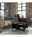 Coffee Table Black 60x60x30 cm Engineered Wood
