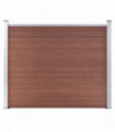 Fence Panel WPC 180x146 cm Brown