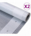 Leno Tarpaulins 2 pcs 260 g/m² 1.5x15 m White