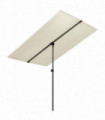 Outdoor Parasol with Aluminium Pole 2x1,5 m Sand White