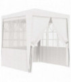 Professional Party Tent with Side Walls 2,5x2,5 m White 90 g/m²