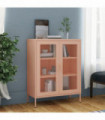 Storage Cabinet Pink 80x35x101.5 cm Steel