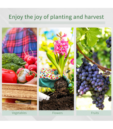 3 x 2 M Walk in Polytunnel Greenhouse Galvanised Steel w/ Zipped Door