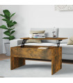 Coffee Table Smoked Oak 80x50.5x41.5 cm Engineered Wood