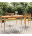 vidaXL Batavia Table 150x90x75 cm Solid Wood Teak