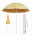 vidaXL Beach Umbrella Natural 240 cm Hawaii Style
