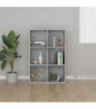vidaXL Book Cabinet/Sideboard Concrete Grey 66x30x98 cm Engineered Wood
