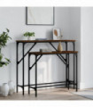 vidaXL Console Tables 2 pcs Brown Oak Engineered Wood