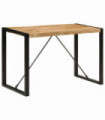 vidaXL Dining Table 120x55x76 cm Solid Rough Wood Mango