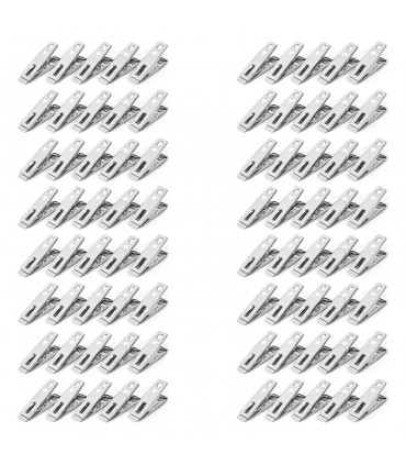 Vinsani ® Laundry Clothes Pegs Stainless Steel Spring-Loaded Metal  Clip Strong Grip and Windproof Laundry Pegs Quality Non-Slip Clothes Pins for Home and Garden 4 Packs of 20