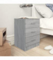Bedside Cabinets 2 pcs Grey Sonoma 38x35x56 cm Engineered Wood