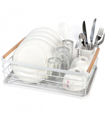 VINSANI WHITE DELUXE DISH RACK 0000190