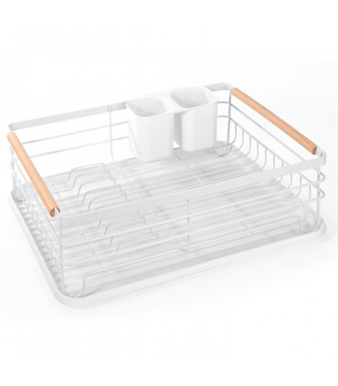 VINSANI WHITE DELUXE DISH RACK 0000190