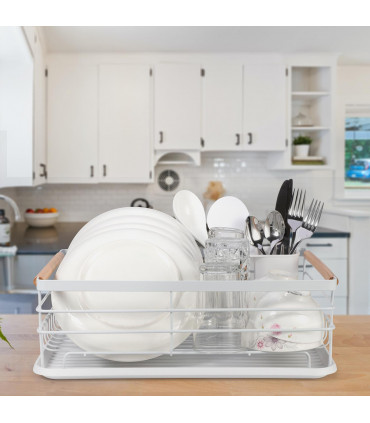 VINSANI WHITE DELUXE DISH RACK 0000190