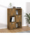 Storage Cabinet Smoked Oak 60x29.5x90 cm