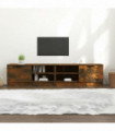 TV Cabinets 2 pcs Smoked Oak 80x35x36.5 cm Engineered Wood