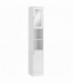 kleankin Bathroom Floor Storage Cabinet with Mirror and Shelves Tallboy Unit