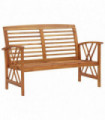 vidaXL Garden Bench 119 cm Solid Acacia Wood