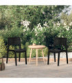 vidaXL Garden Chairs 2 pcs Anthracite Polypropylene
