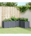 vidaXL Garden Planter Grey 160x120x53 cm PP