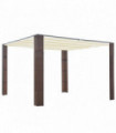 vidaXL Gazebo with Roof Poly Rattan 300x300x200 cm Brown and Cream