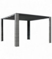 vidaXL Gazebo with Roof Poly Rattan 300x300x200 cm Grey and Anthracite