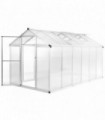 vidaXL Greenhouse Aluminium 362x190x195 cm 13.41 m³