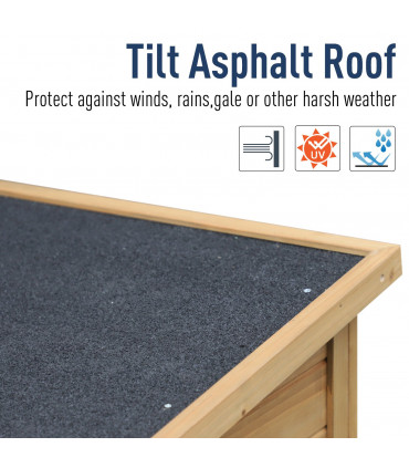 Garden Storage Unit Solid Fir Wood Garage Organisation Sturdy Cabinet Outdoor