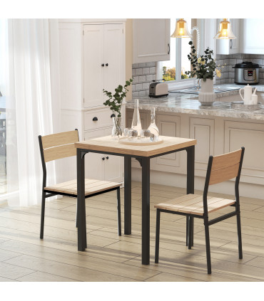 Dining Set with Metal Legs