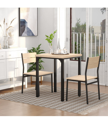 Dining Set with Metal Legs