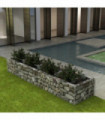 Gabion Raised Bed Steel 360x90x50 cm