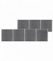 Garden Fence WPC 1218x186 cm Grey