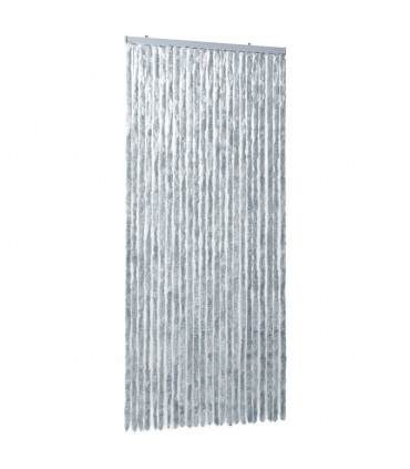 Insect Curtain White and Grey 100x220 cm Chenille