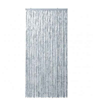 Insect Curtain White and Grey 100x220 cm Chenille