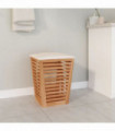 vidaXL Bathroom Stool 40.5x40.5x56 cm Solid Wood Walnut