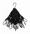 vidaXL Bungee Cord with Hooks 25 pcs 17 cm