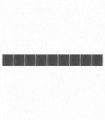 Fence Panel Set WPC 1564x186 cm Black