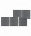 Garden Fence WPC 872x186 cm Grey