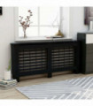 Radiator Cover Black 172x19x81 cm MDF