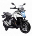 AIYAPLAY Honda Licensed 12V Kids Electric Motorbike w/ Music Headlights - White